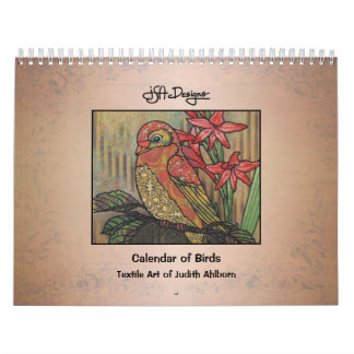 Whimsical Patterned Bird Calendar