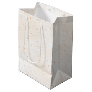 Whimsical Peach Dots Birthday Medium Gift Bag