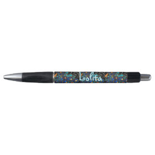 Whimsical Peacock Chalk Pastel Bird Personalised