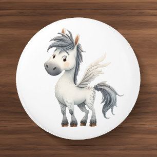 Whimsical Pegasus Ceramic Kids Room Knob