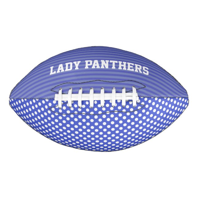 Whimsical Periwinkle Blue Custom Football American Football (Front)