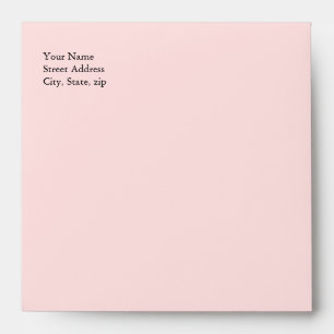 Whimsical Pink and White Invitation Envelope