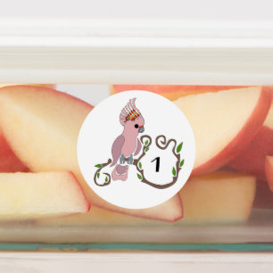 Whimsical Pink Cockatoo Monogram