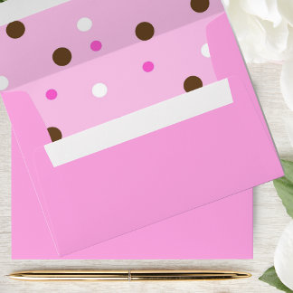 Whimsical Pink Dots Envelope