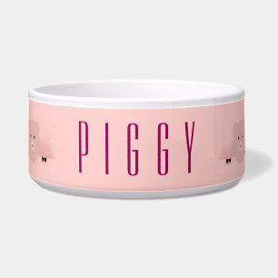 Whimsical Pink Pig Cute Farm Animal