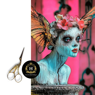 Whimsical Pink Valentines Day Gargoyle Decoupage  Tissue Paper