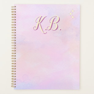 Whimsical Pink Watercolored Study Essential Planner