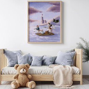 Whimsical Pirates Storybook Poster