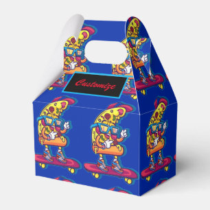 Whimsical Pizza Party Gable Favour Box