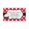 Whimsical Polka Dot Cupcake Bakery Business Card