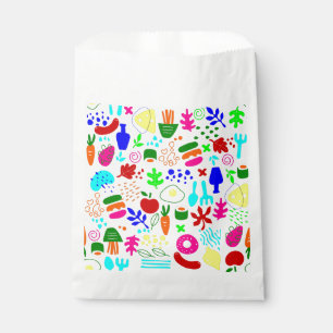 whimsical pop art fruit sushi  favour bags