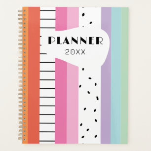 Whimsical Pop Stripes Planner
