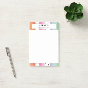 Whimsical Pop Stripes Post-it Notes