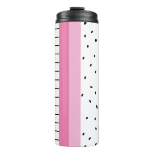 Whimsical Pop Stripes Thermal Tumbler