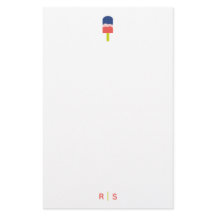 Whimsical Popsicle Coral Personalised Monogram