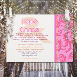Whimsical Poster Style Photo Wedding Invitation