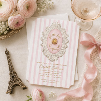 Whimsical Press for Champagne Bridal Shower Invitation