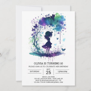 Whimsical Princess Fairycore Birthday Joy Invitation