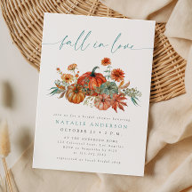 Whimsical Pumpkin Fall in Love Bridal Shower