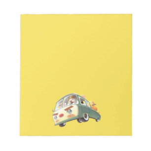 Whimsical Pumpkin Ride Notepad