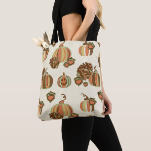Whimsical Pumpkin Shopping Bag