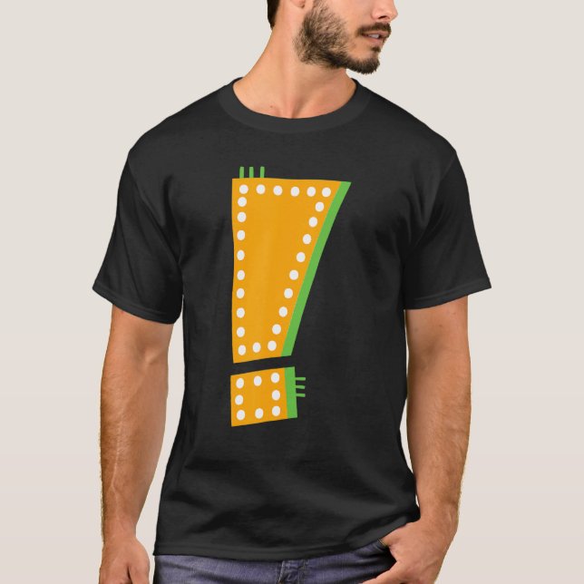 Whimsical Punctuation Question Mark T-Shirt (Front)
