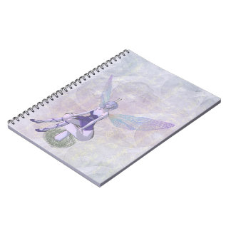 Whimsical Purple Faery Spiral Bound Note book