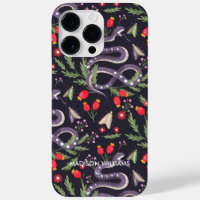Whimsical Purple Snake & Botanical– Personalised 