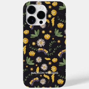 Whimsical Purple Snake & Botanical– Personalised Case-Mate iPhone 14 Pro Max Case
