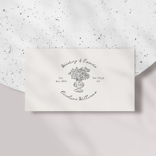 Whimsical, QR code Event Planning Business Card