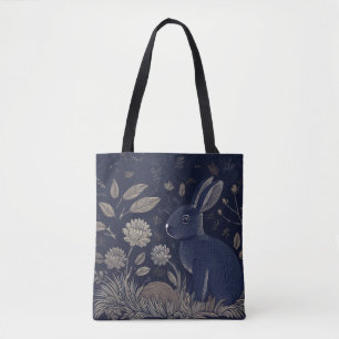 Whimsical Rabbit Tote Bag