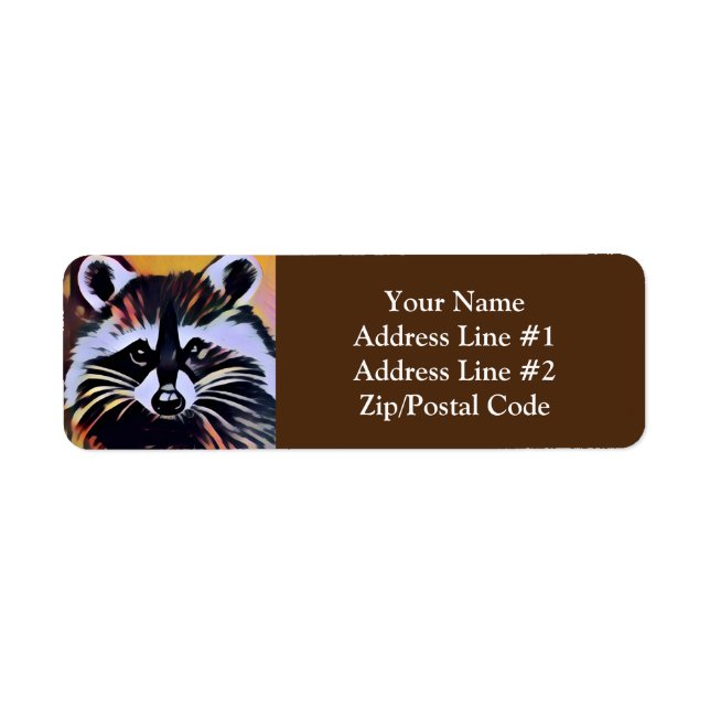 Whimsical Racoon - A Nature Inspired Design  (Front)