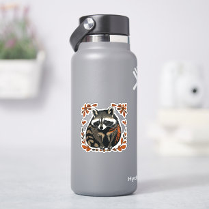 Whimsical Racoon Woodland Animal Folk or Tribal A