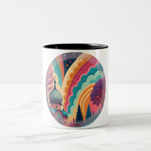 Whimsical Rainbow Mosque Mug – Customisable