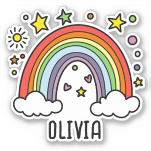Whimsical Rainbow Personalised Girls