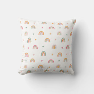 Whimsical Rainbows and Stars Cushion