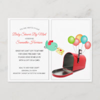 Whimsical Red Mailbox Baby Shower By Mail