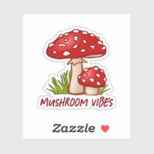 Whimsical Red Mushrooms - Fantasy Nature Design"