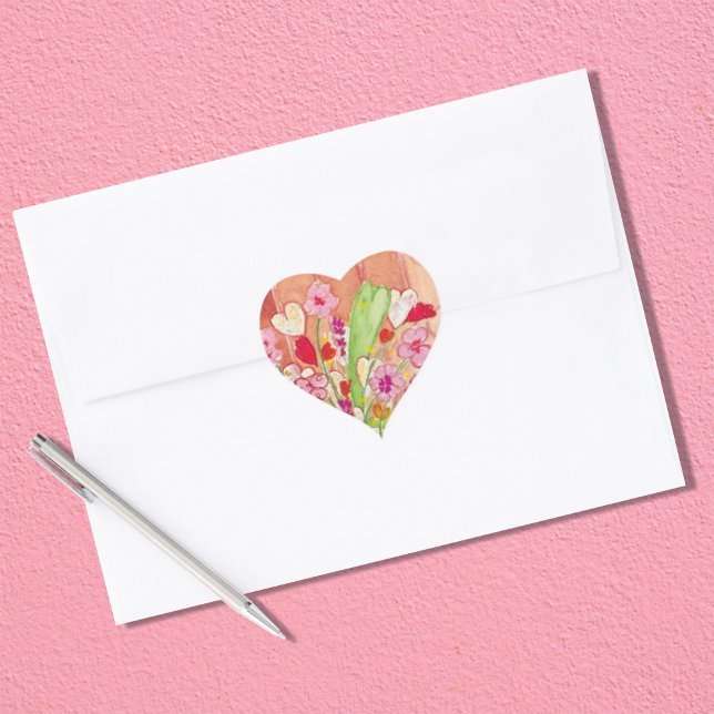 Whimsical Red Painting Heart Sticker (Creator Uploaded)