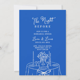 whimsical Rehearsal Dinner The Night Before Invitation