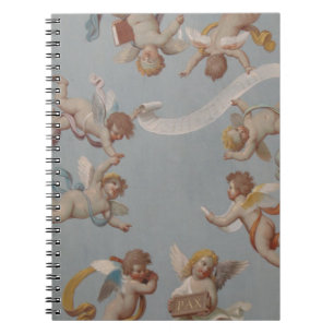 Whimsical Renaissance Cherub Angels painting Notebook