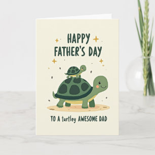 Whimsical Reptile Father Card