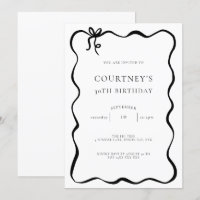 Whimsical Ribbon Bow 30th Birthday Party