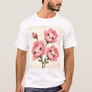 Whimsical Rose Buddies T-Shirt