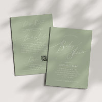 Whimsical Sage Green | All in One Baby Shower