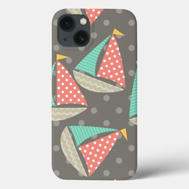 Whimsical Sailboats Case-Mate iPhone Case (Back)