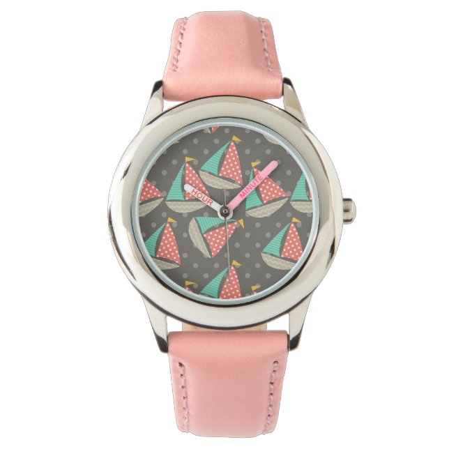 Whimsical Sailboats Watch (Front)
