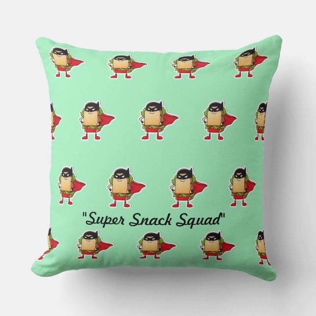 "Whimsical Sandwich Design" Cushion (Front)