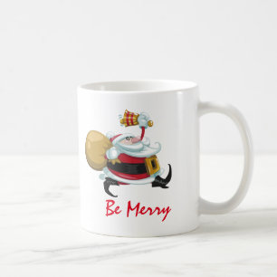 Whimsical Santa Christmas Coffee Mug