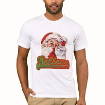 Whimsical Santa Claus Believe